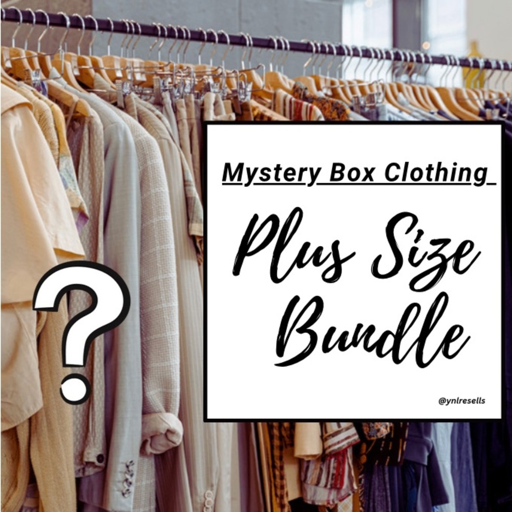 Women Plus Size Clothing Mystery Box Pants Shirts Jeans Sweaters Tops Blazer